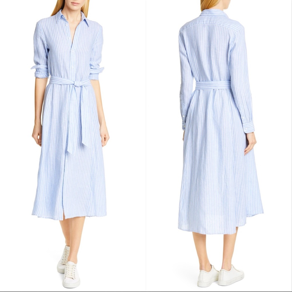 Lauren by Ralph Lauren Linen Belted Shirtdress